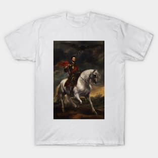 Equestrian portrait of the Emperor Charles V by Anthony van Dyck T-Shirt